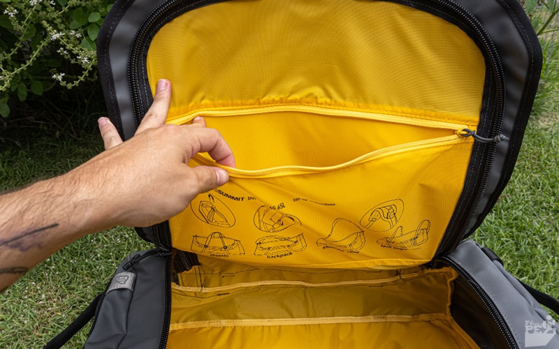 Duffle Bag 65L Sea to Summit - Interior amarelo