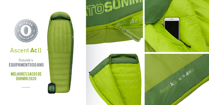 Saco de Dormir Ascent AC II Sea to Summit - Equipamento do Ano 2020