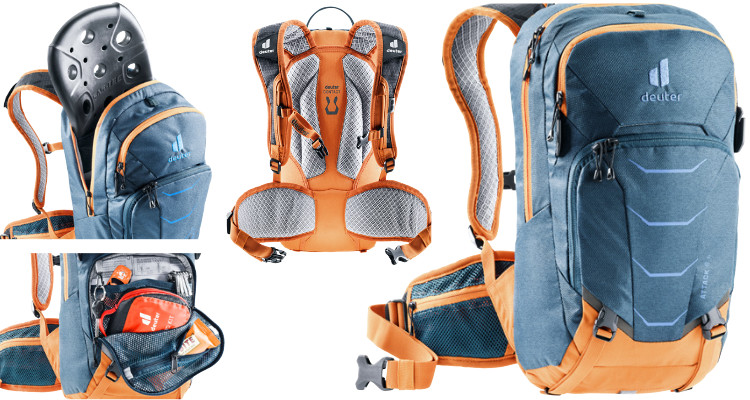 Mochila infantil deuter Attack JR 8L - linha bike 2021 