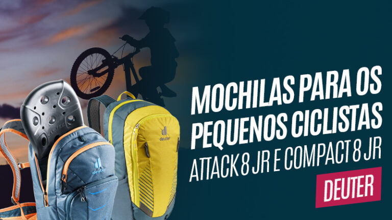 Mochilas infantis Attack 8 JR e Compact 8 JR