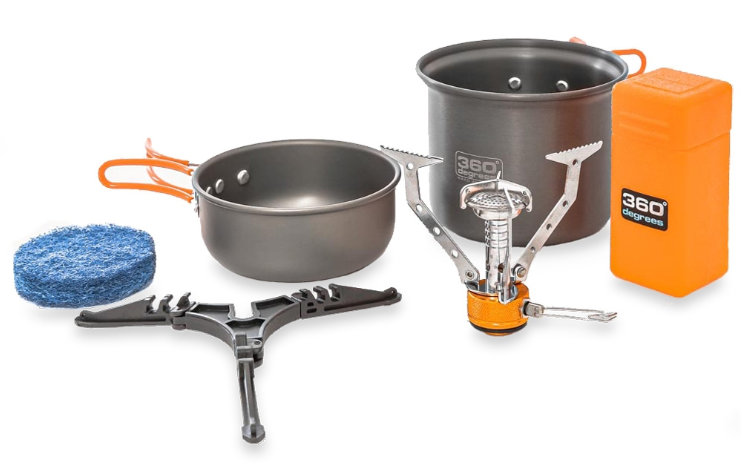 Kit Furno Stove and Pot Set 360° Degrees