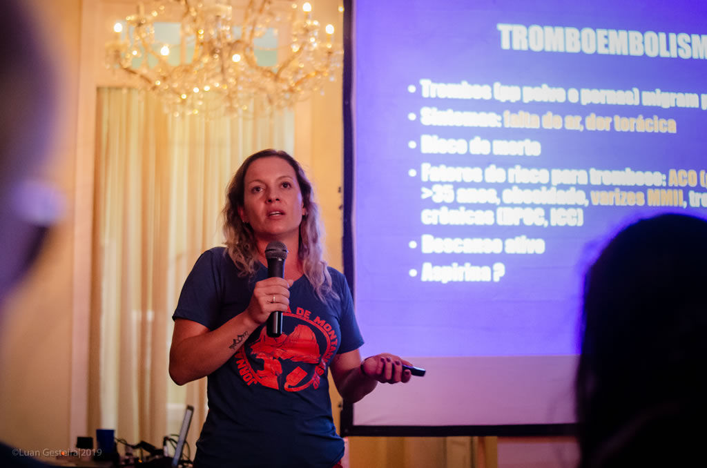 Palestra de medicina em áreas remotas na Jornada de Montanhismo