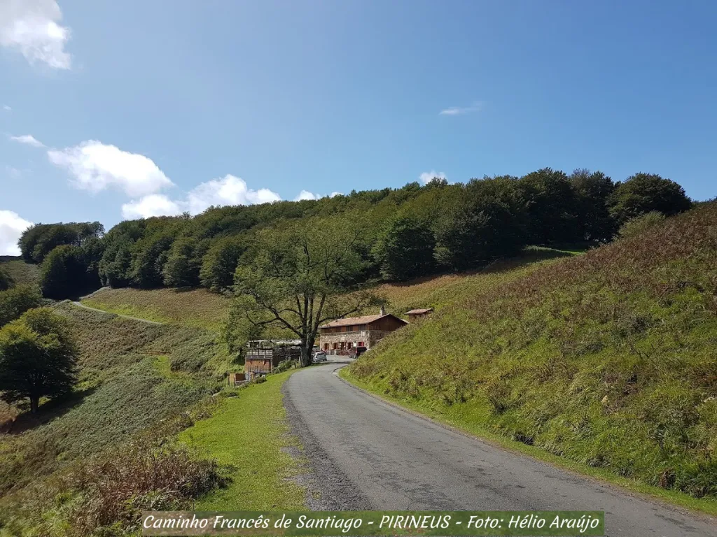 Subida dos Pirineus - Albergue Orisson - Caminho Francês de Santiago de Compostela