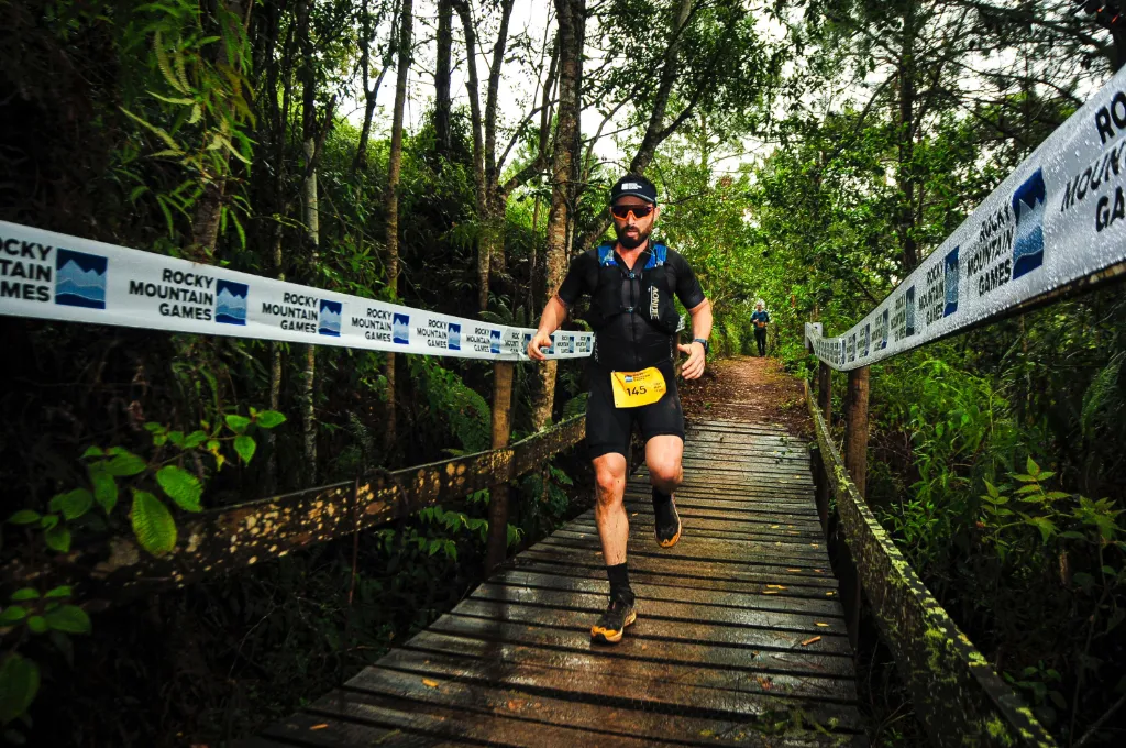 Humberto Morais Graciano na prova de trail running da Rocky Mountain Games