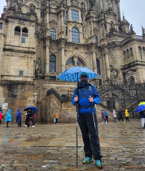 Pedro no Caminho de Santiago de Compostela