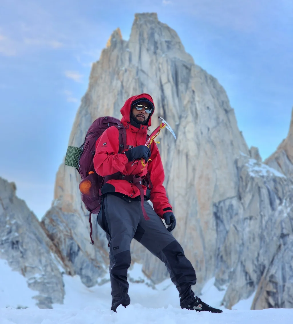Ariel Silva, em El Chaltén - Patagônia