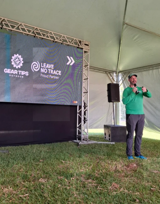 Palestra Leave No Trace no Mountain Festival em São Bento do Sapucaí - 2025