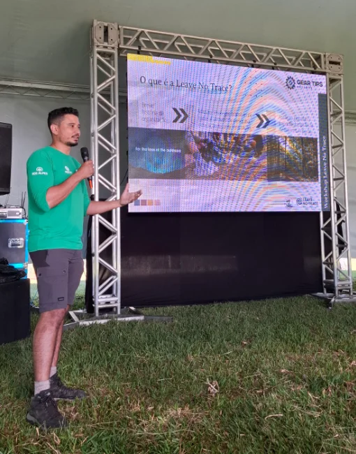 Palestra Leave No Trace no Mountain Festival em São Bento do Sapucaí - 2025