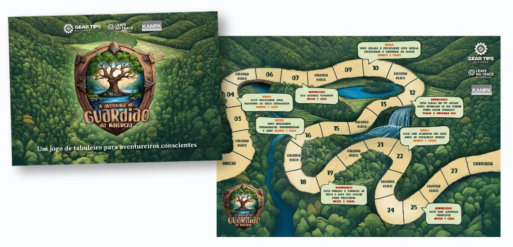 Jogo de tabuleiro Guardiões da Natureza