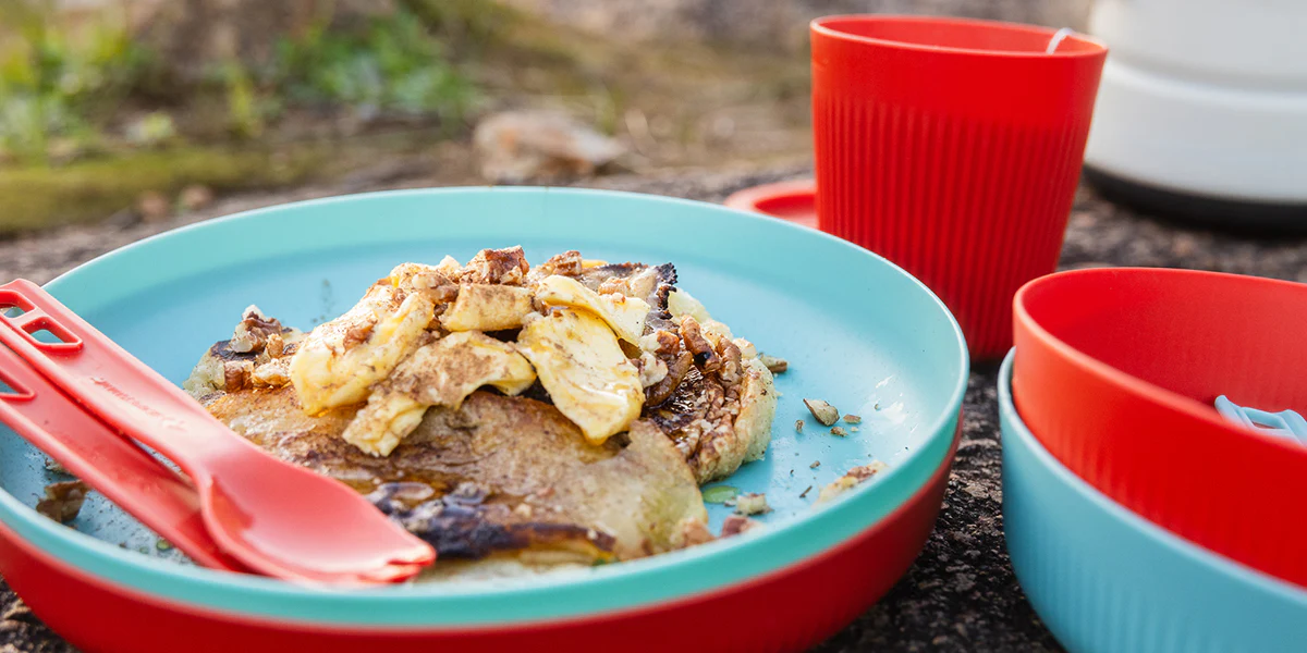 Receita de panqueca doce para acampamento