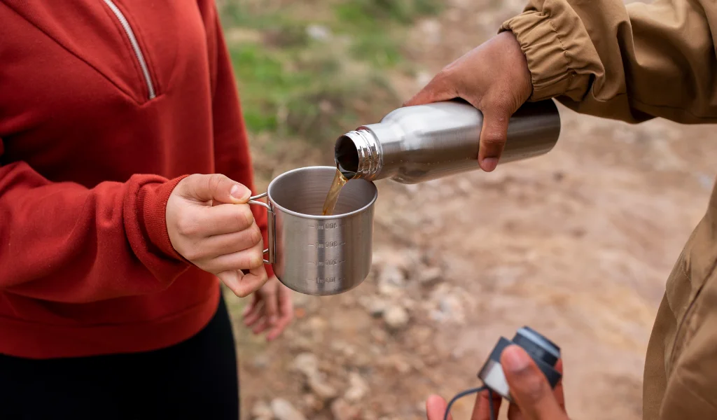 Garrafa de Aço Inox - Hidratação em atividades outdoor
