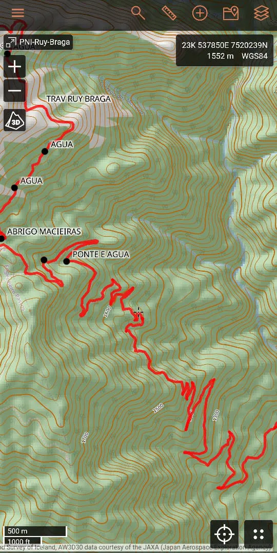 App navegação Caltopo