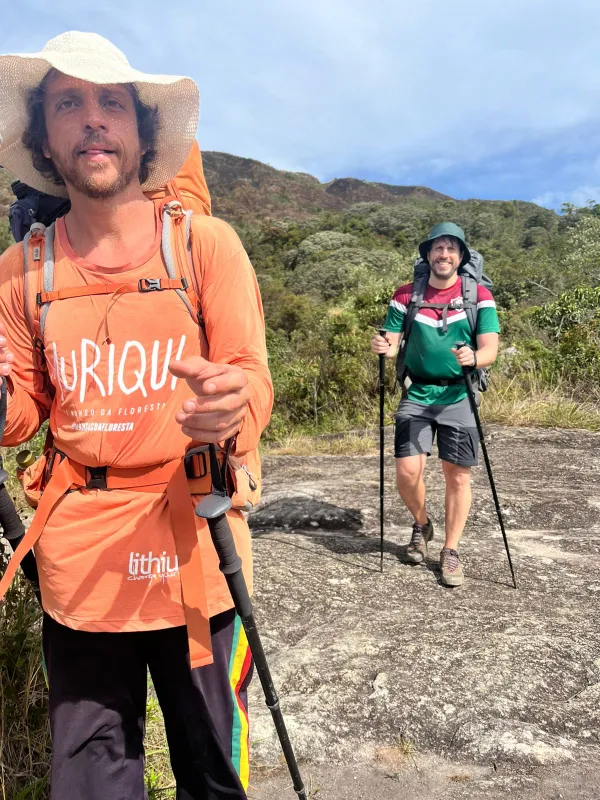 Luiz guiando no Parque Nacional da Serra dos Órgãos