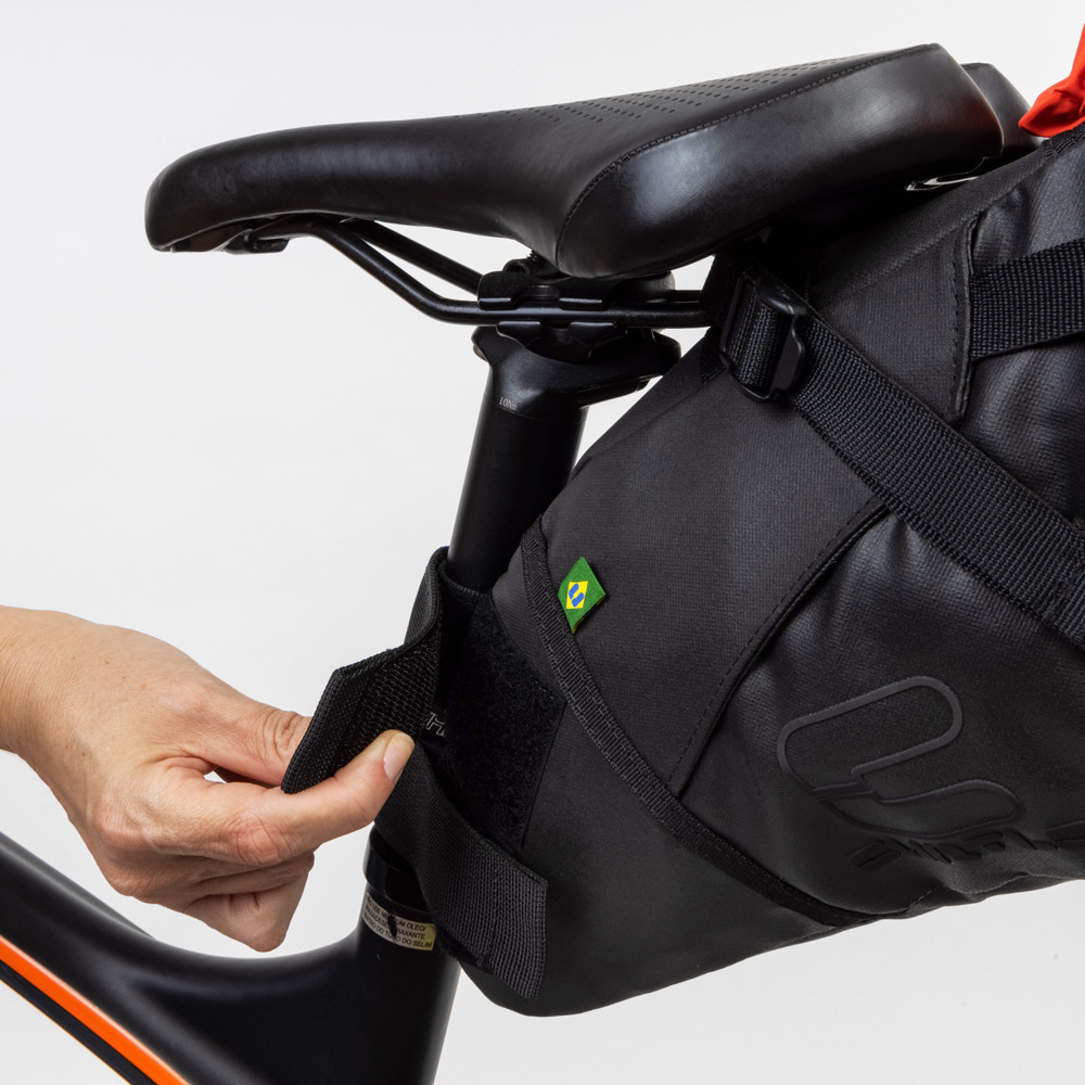 Bolsa de selim impermável para cicloturismo