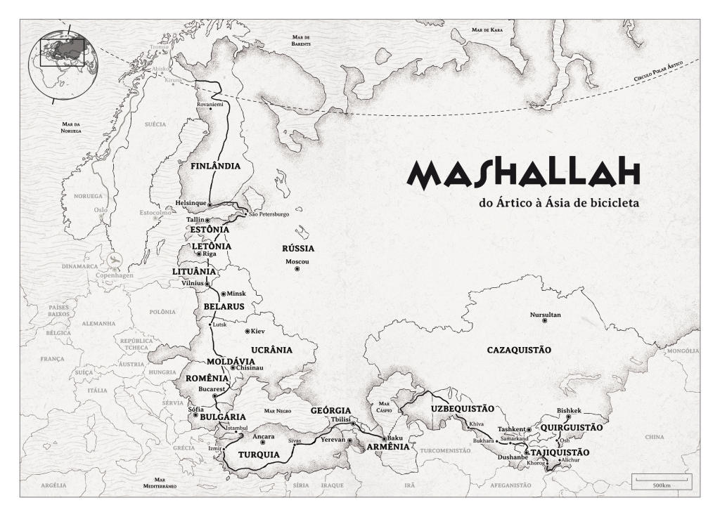 Livro Mashallah, do Ártico à Ásia de bicicleta