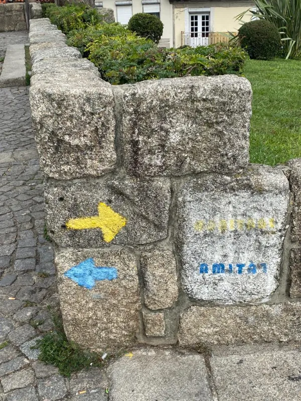 Sinalização do caminho em Portugal