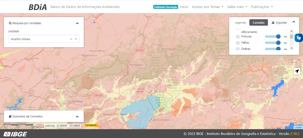 Busca sobre camada transparente e com base de dados do Open Street Map.