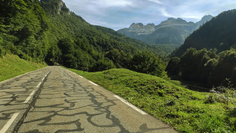 Trecho final do Col de Somport